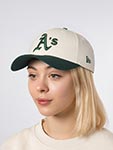 Бейсболка NEW ERA арт. 60595214 Oakland Athletics MLB (кремовый / зеленый)
